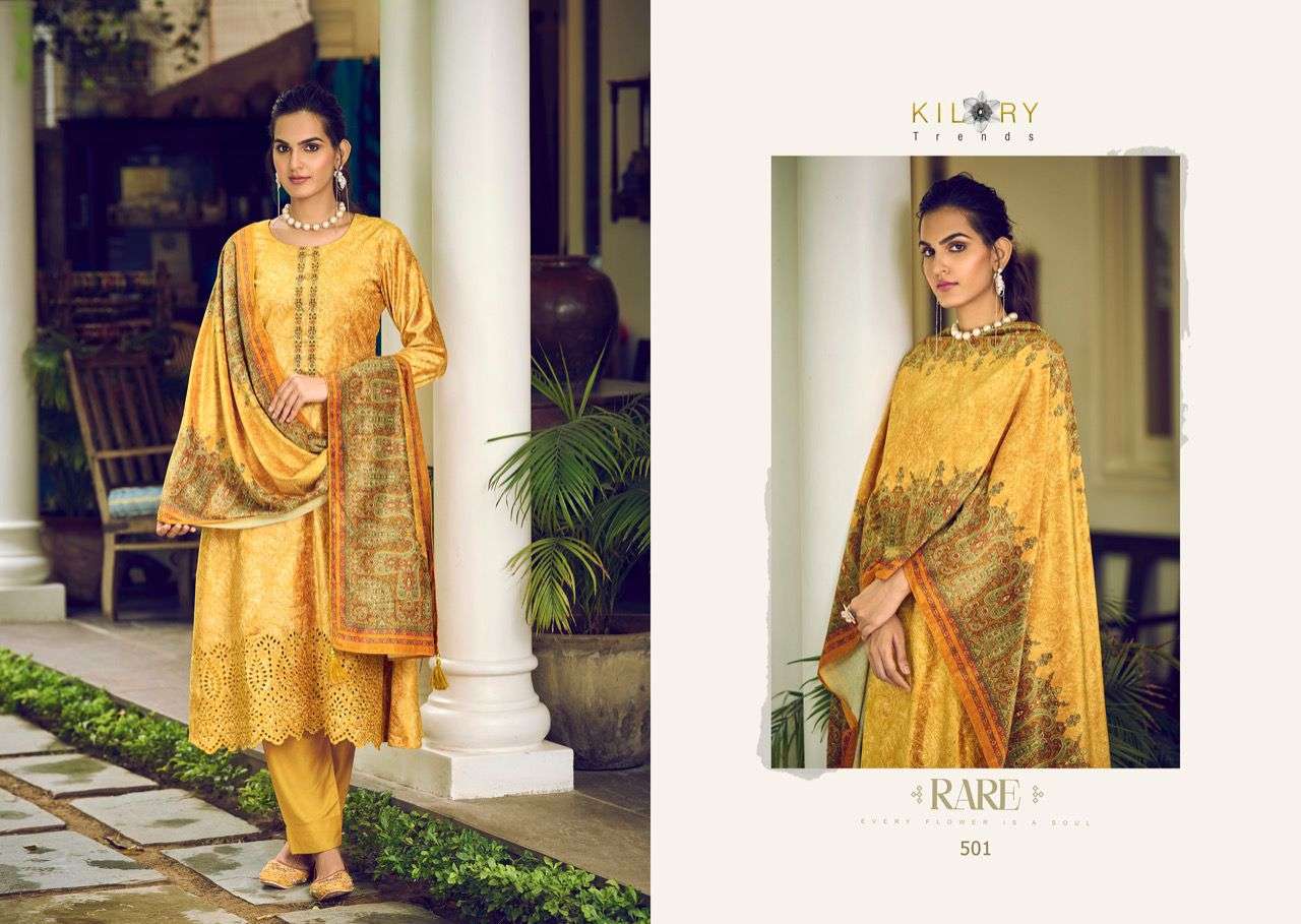 KILORY TRENDS AZALEA VELEVT DIGITAL PRINT EMBROIDEY SUIT COLLECTION CATALOGUE 