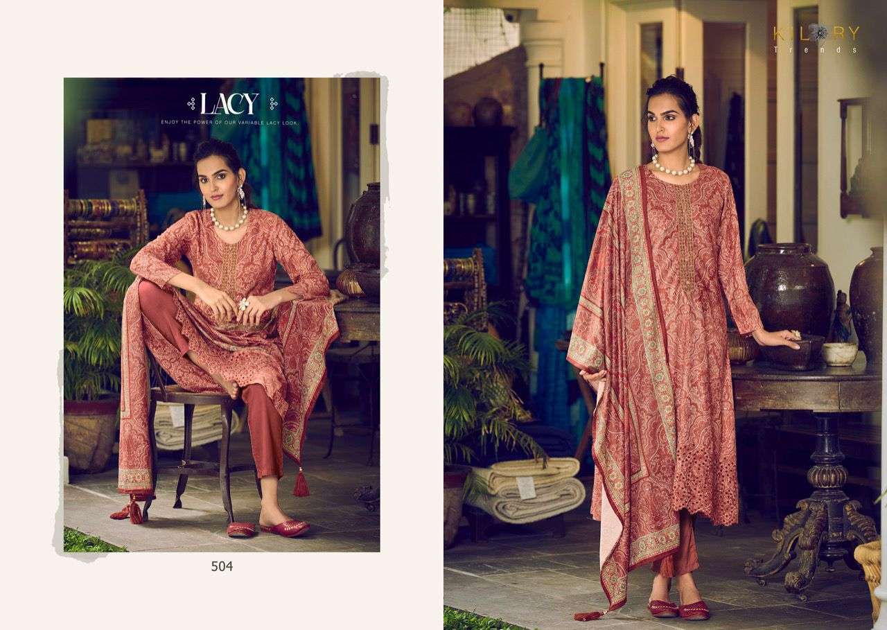 KILORY TRENDS AZALEA VELEVT DIGITAL PRINT EMBROIDEY SUIT COLLECTION CATALOGUE 