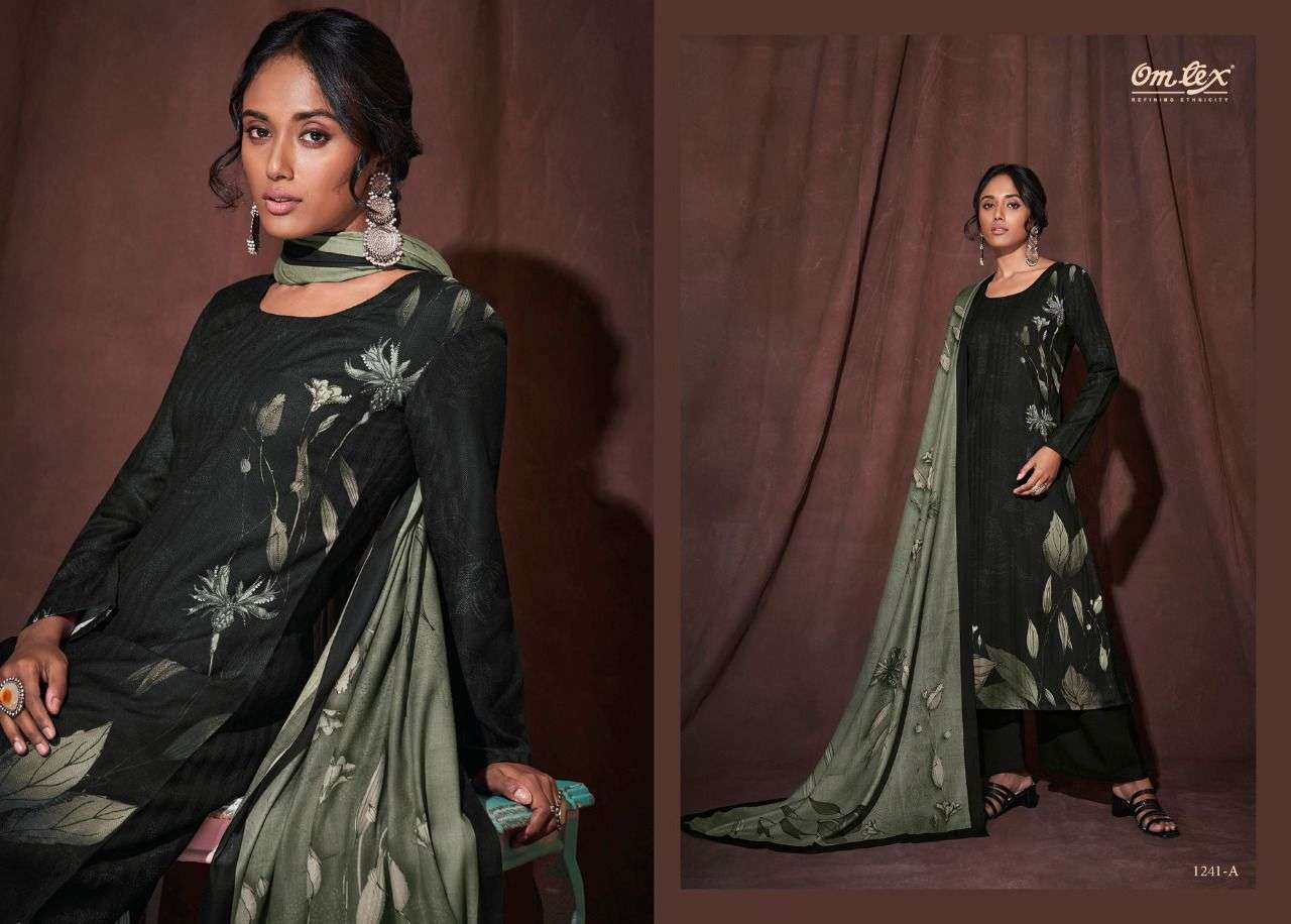 OMTEX VAARUNI PASHMINA DIGITAL PRINT HANDWORK WINTER SUIT CATALOGUE 2022