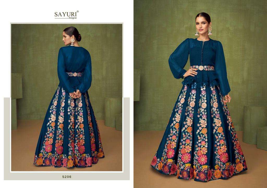 SAYURI DEIGNER VIOLET DESIGNER GEORGETTE SUITS CATALOGUE