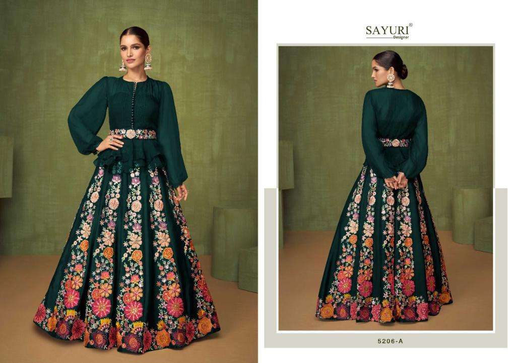 SAYURI DEIGNER VIOLET DESIGNER GEORGETTE SUITS CATALOGUE