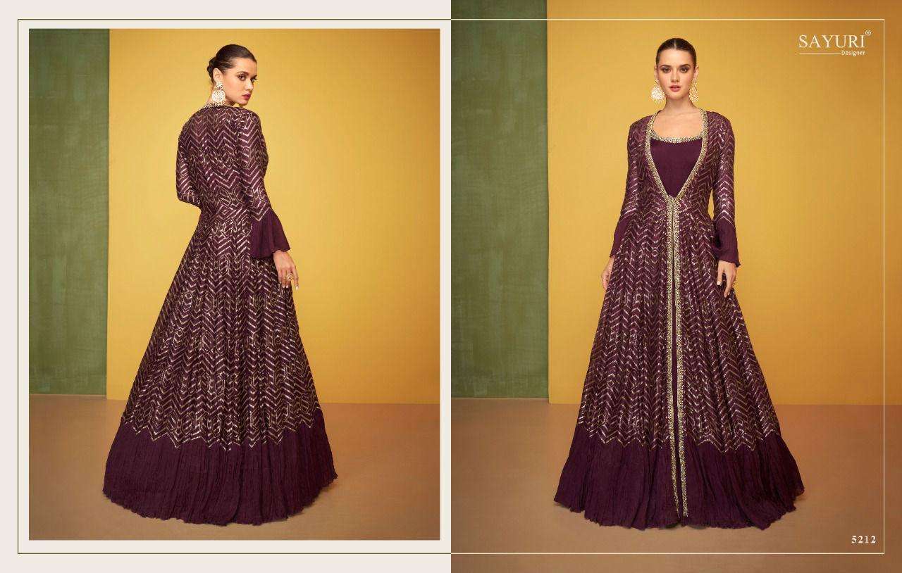 SAYURI DESIGNER PETALS GEORGETTE EMBROIDERY SUITS NEW CATALOGUE 2022