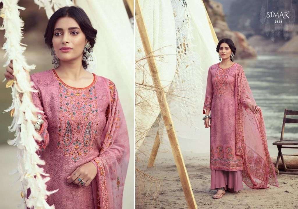 SIMAR GLOSSY TARANG 2520-2527 SERIES DESIGNER SUIT CATALOGUE SURAT 2022