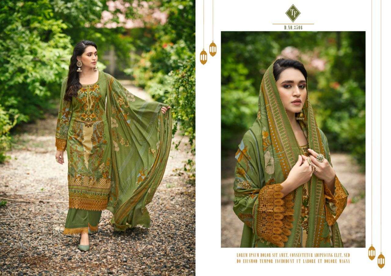 TANISHK FASHION MEHNOOR CAMRIC COTTON PAKISTANI PRINT SUIT CATALOGUE 