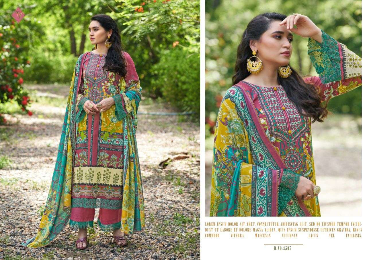 TANISHK FASHION MEHNOOR CAMRIC COTTON PAKISTANI PRINT SUIT CATALOGUE 