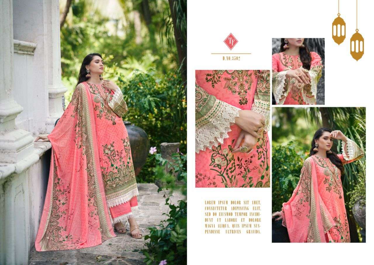TANISHK FASHION MEHNOOR CAMRIC COTTON PAKISTANI PRINT SUIT CATALOGUE 