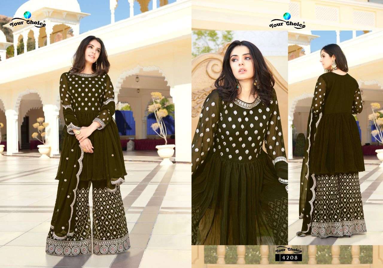 YOUR CHOICE TRANDY GEORGETTE SALWAR SUITS LATEST CATALOGUE