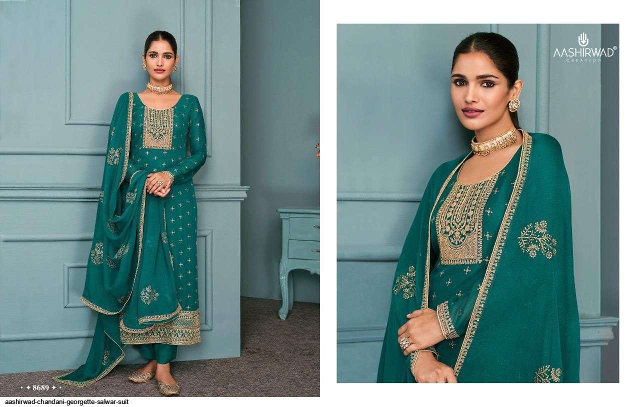 AASHIRWAD SEASON COLORS 9455 SALWAR SUIT