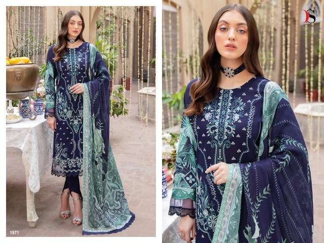 DEEPSY SUIT CHEVRON VOL 3 COTTON EMBROIDERY PAKISTAI SUITS CATALOGUE 2022