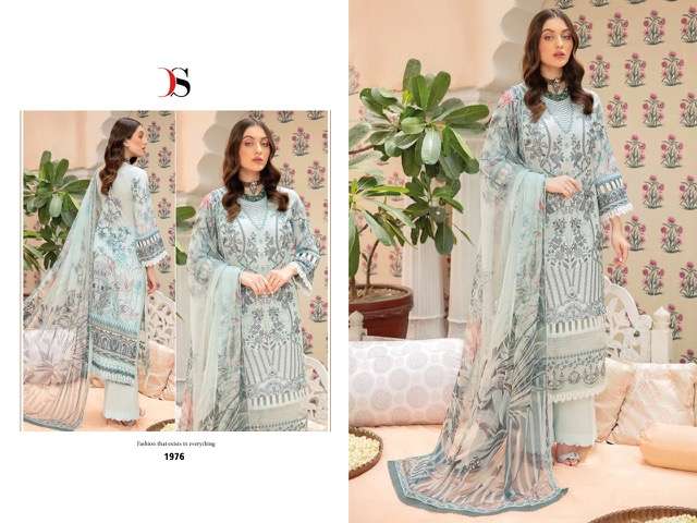 DEEPSY SUIT CHEVRON VOL 3 COTTON EMBROIDERY PAKISTAI SUITS CATALOGUE 2022
