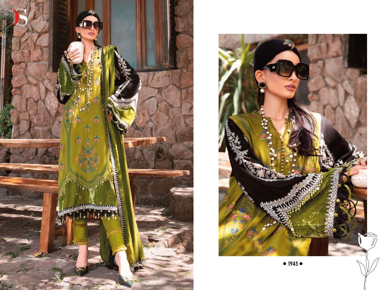 DEEPSY SUIT MARIA B LAWN 22 4 1939 TO 1945 SERIES PAKISTANI SUITS CATALOGUE