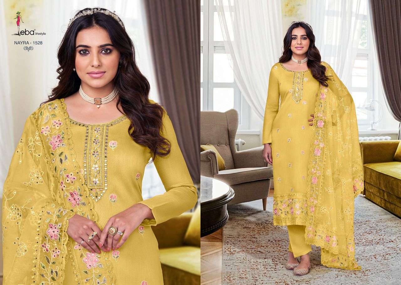 EBA NYRA VOL 6 HEAVY VISCOSE SILK PARTY WEAR SUIT COLLECTION CATALOGUE 