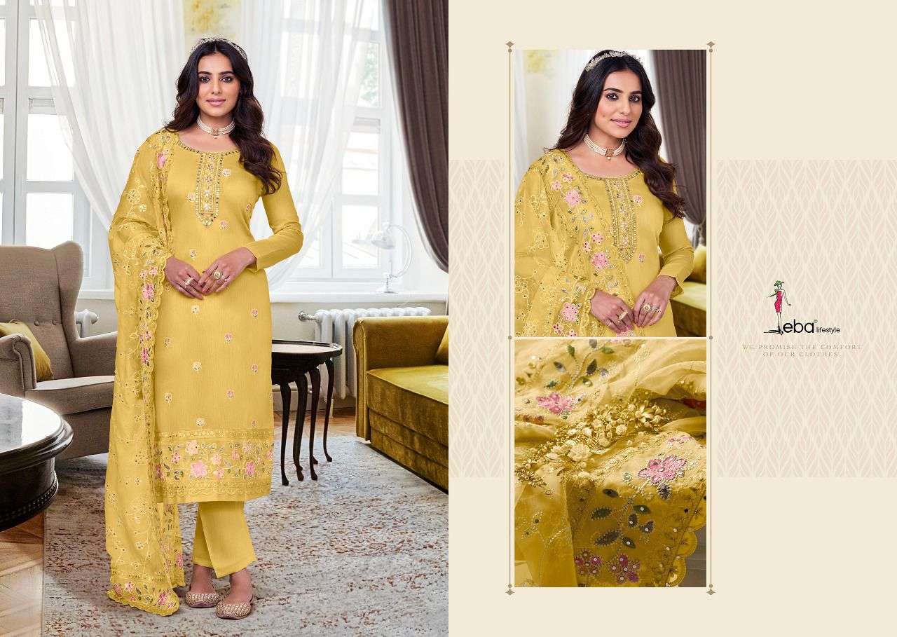 EBA NYRA VOL 6 HEAVY VISCOSE SILK PARTY WEAR SUIT COLLECTION CATALOGUE 