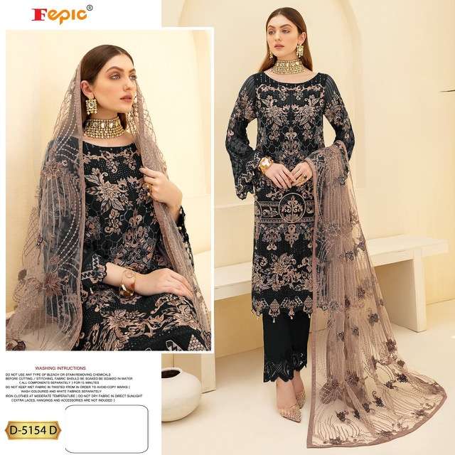 FEPIC ROSMEEN D 5154 COLOUR GEORGETTE PAKISTANI SUITS CATALOGUE