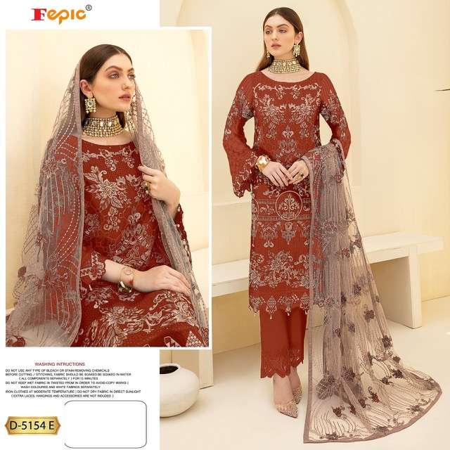 FEPIC ROSMEEN D 5154 COLOUR GEORGETTE PAKISTANI SUITS CATALOGUE