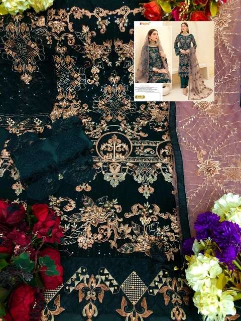 FEPIC ROSMEEN D 5154 COLOUR GEORGETTE PAKISTANI SUITS CATALOGUE