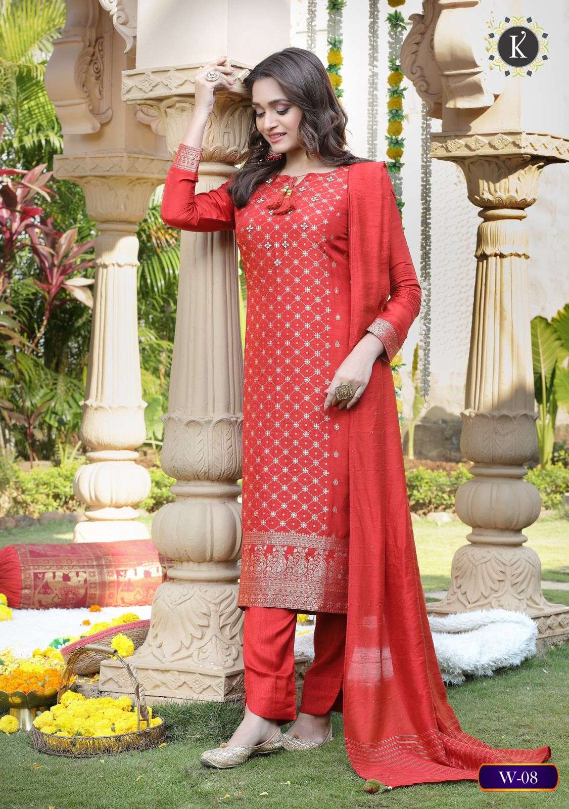 KALKI FASHION NORAH READYMADE KURTI PANT WITH DUPATTA SET LATEST CATALOGUE 2022