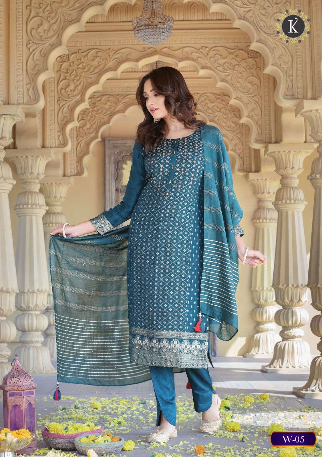 KALKI FASHION NORAH READYMADE KURTI PANT WITH DUPATTA SET LATEST CATALOGUE 2022