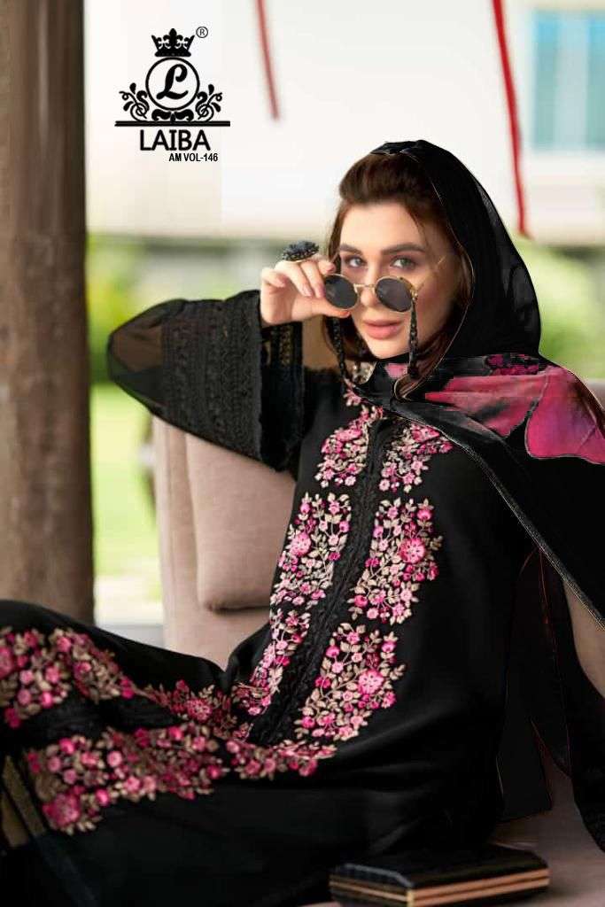 LAIBA AM VOL 146 PAKISTANI KURTI PANT WITH DUPATTA LATEST CATALOGUE