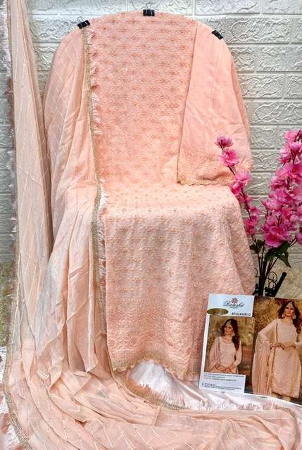 RAMSHA FULKARI NX GEORGETTE PAKISTANI SUITS CATALOGUE 2022