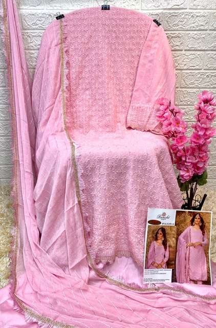RAMSHA FULKARI NX GEORGETTE PAKISTANI SUITS CATALOGUE 2022