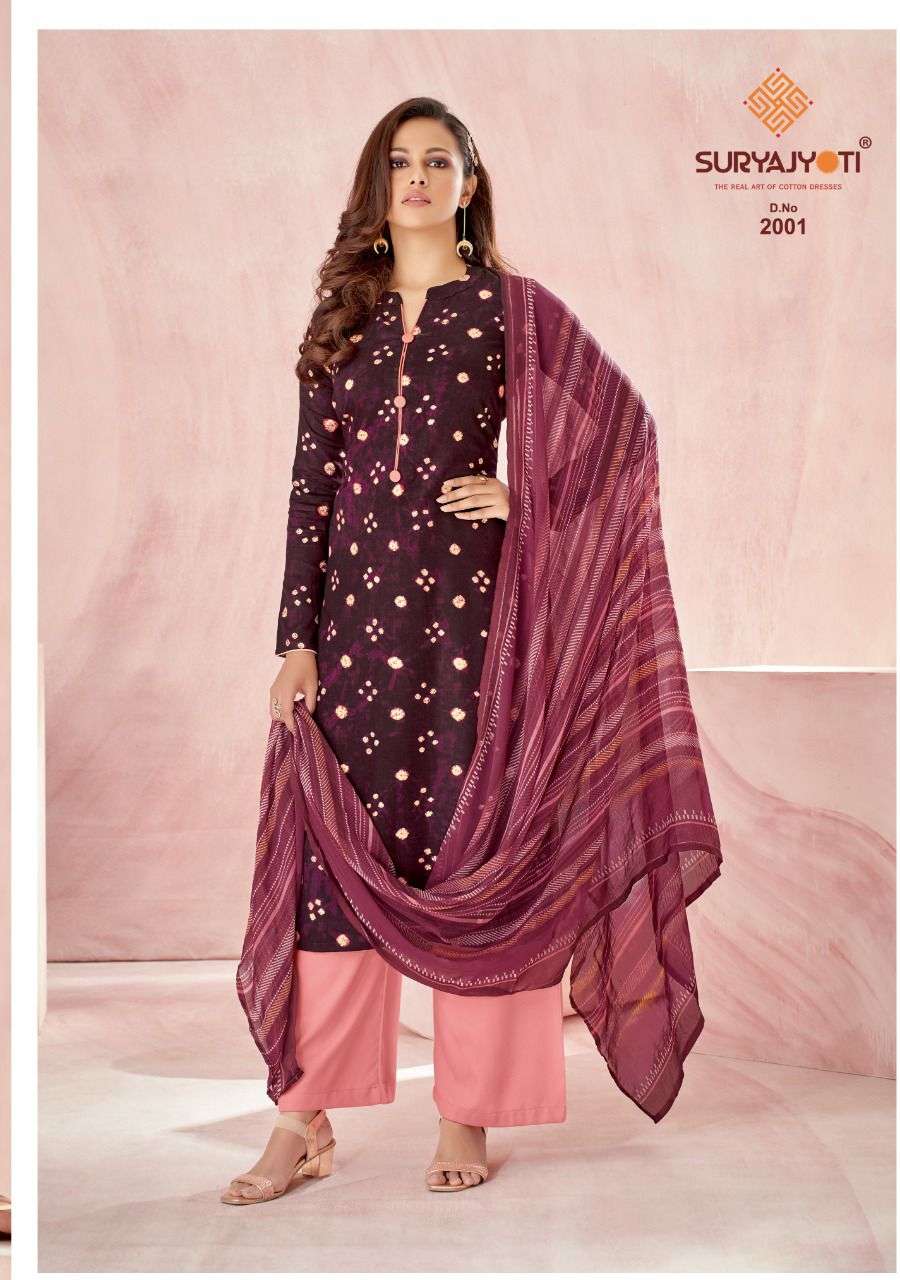 SURYAJYOTI PAROO VOL 2 RAYON PRINT TOP BOTTOM WITH DUPATTA LATEST CATALOGUE