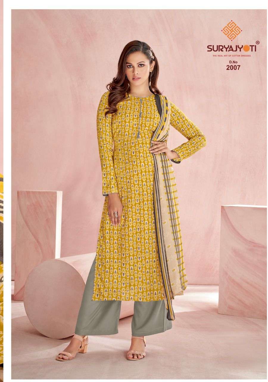SURYAJYOTI PAROO VOL 2 RAYON PRINT TOP BOTTOM WITH DUPATTA LATEST CATALOGUE