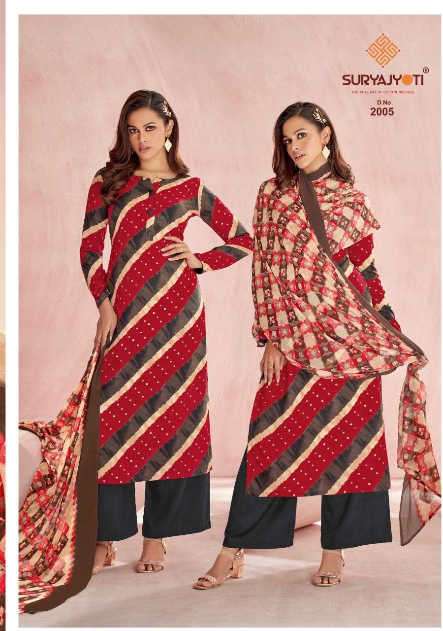 SURYAJYOTI PAROO VOL 2 RAYON PRINT TOP BOTTOM WITH DUPATTA LATEST CATALOGUE