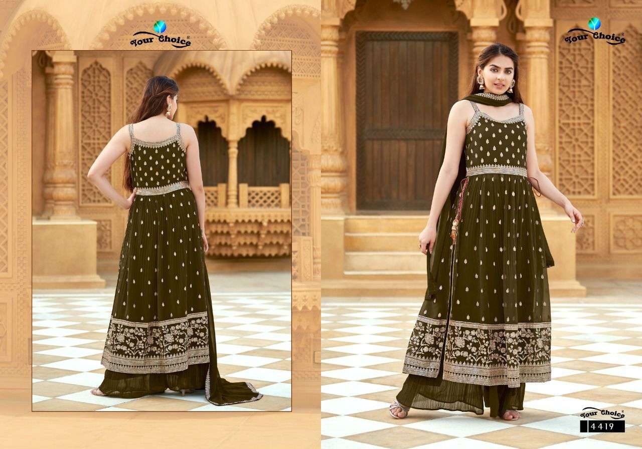 YOUR CHOICE RIGGA BLOOMING GEORGETTE SALWAR KAMEEZ NEW CATALOGUE