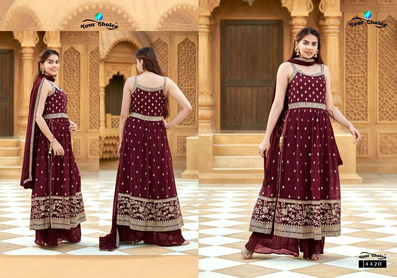 YOUR CHOICE RIGGA BLOOMING GEORGETTE SALWAR KAMEEZ NEW CATALOGUE