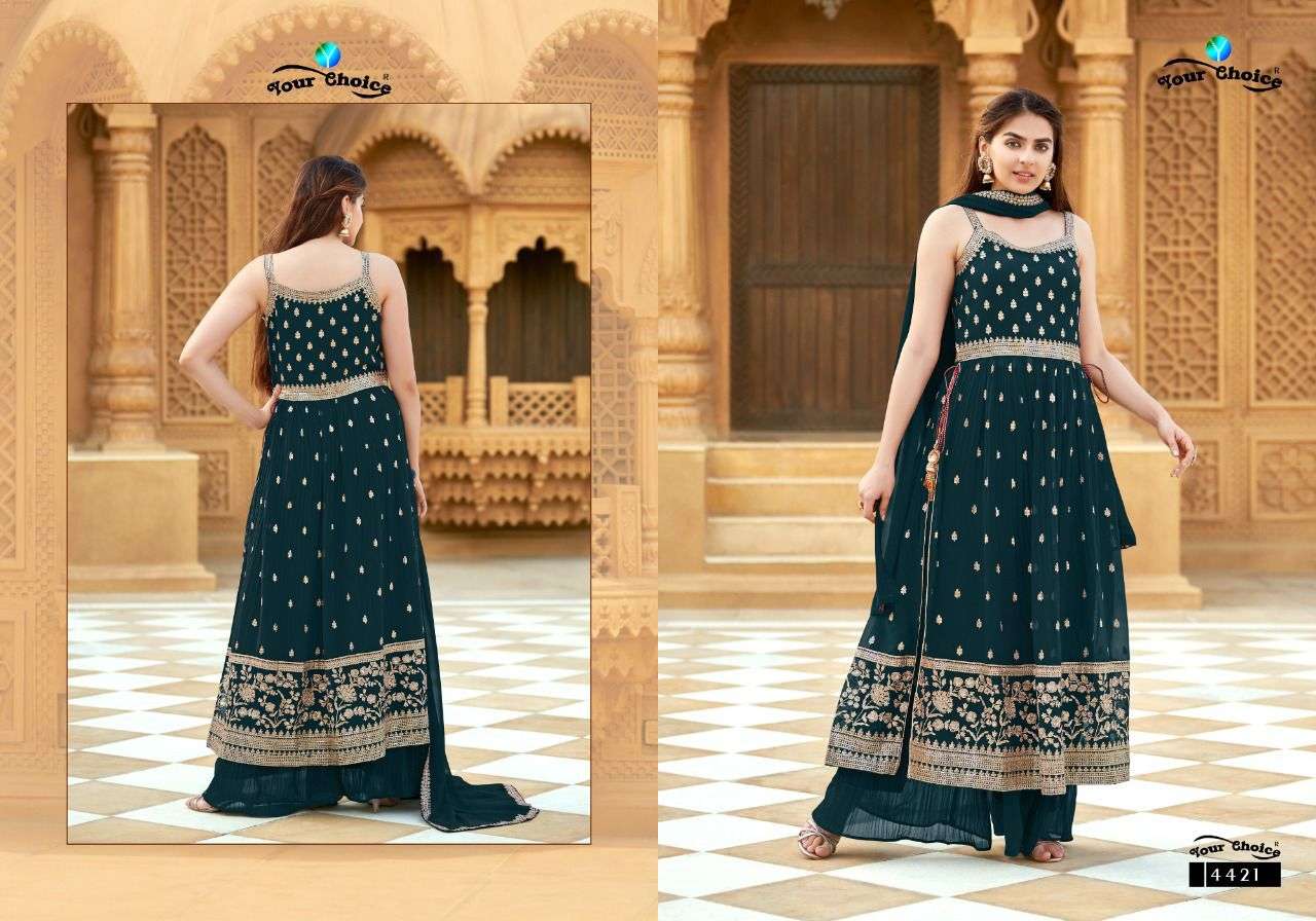 YOUR CHOICE RIGGA BLOOMING GEORGETTE SALWAR KAMEEZ NEW CATALOGUE