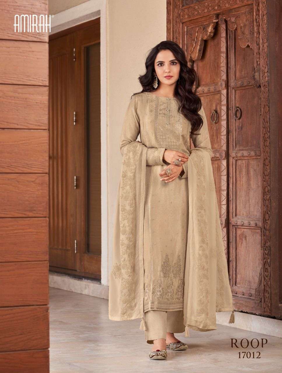 AMIRAH ROOP VISCOSE DOLA JACQUARD SALWAR SUITS CATALOGUE 