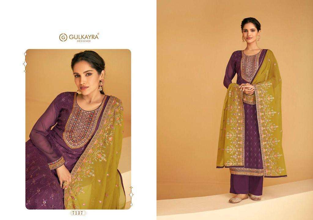 GULKAYRA DESIGNER ZALAK GEORGETTE SALWAR SUITS CATALOGUE