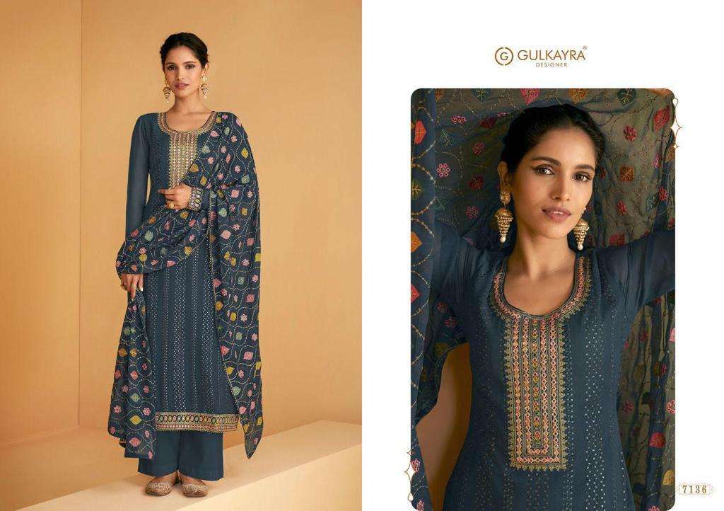 GULKAYRA DESIGNER ZALAK GEORGETTE SALWAR SUITS CATALOGUE