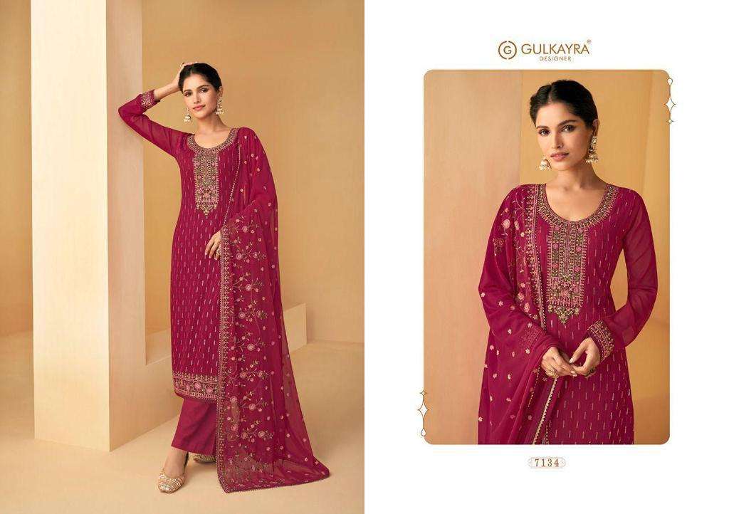 GULKAYRA DESIGNER ZALAK GEORGETTE SALWAR SUITS CATALOGUE