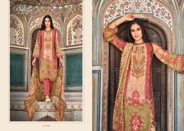 BELLIZA ZIANA COTTON DIGITAL PRINTED SUITS LATEST CATALOGUE