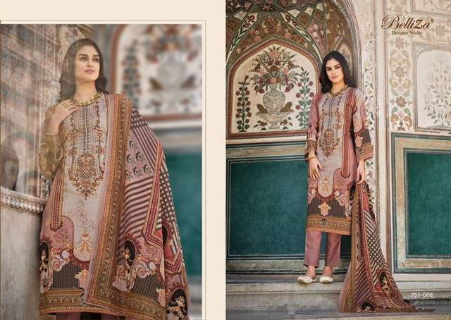 BELLIZA ZIANA COTTON DIGITAL PRINTED SUITS LATEST CATALOGUE