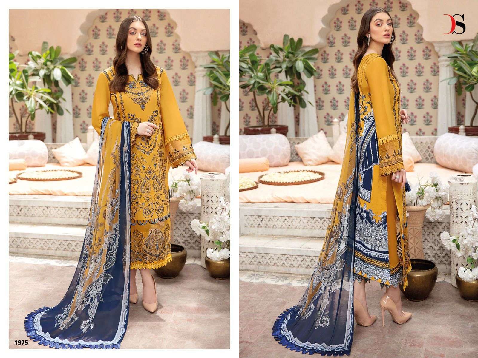 DEEPSY SUIT CHEVRON VOL 3 NX  COTTON EMBROIDERY PAKISTAI SUITS CATALOGUE 2022