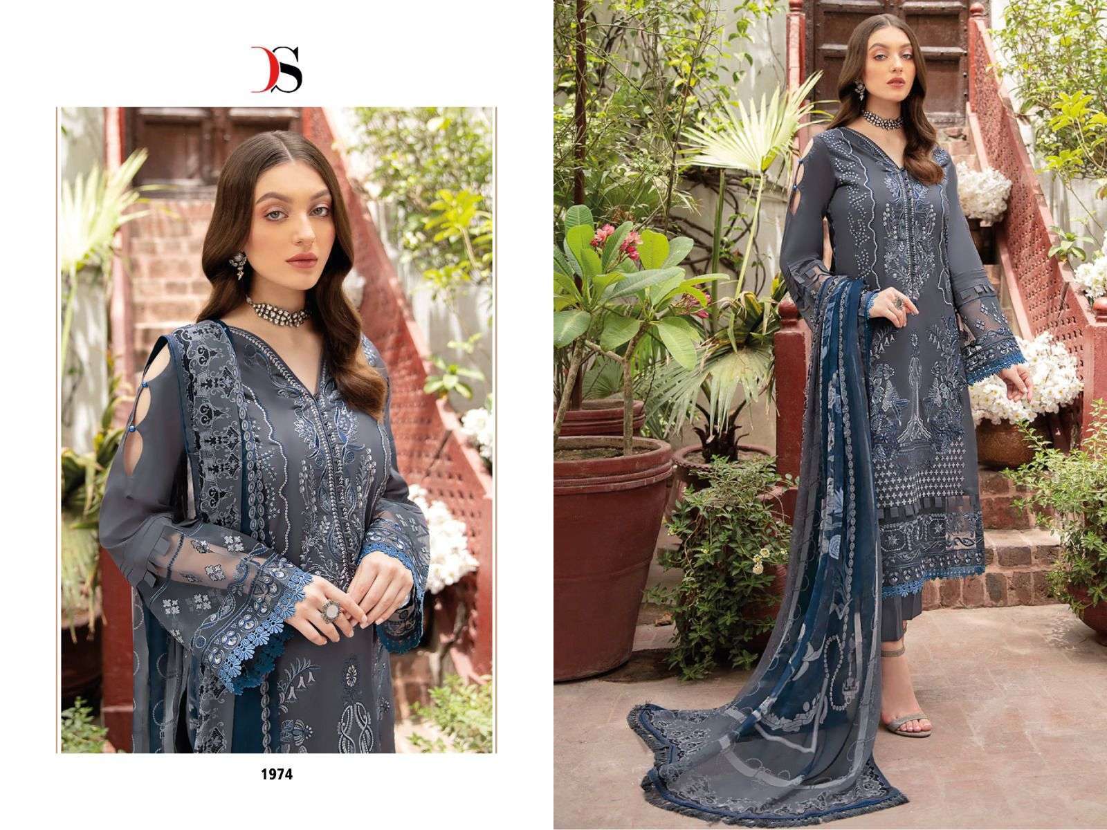 DEEPSY SUIT CHEVRON VOL 3 NX  COTTON EMBROIDERY PAKISTAI SUITS CATALOGUE 2022
