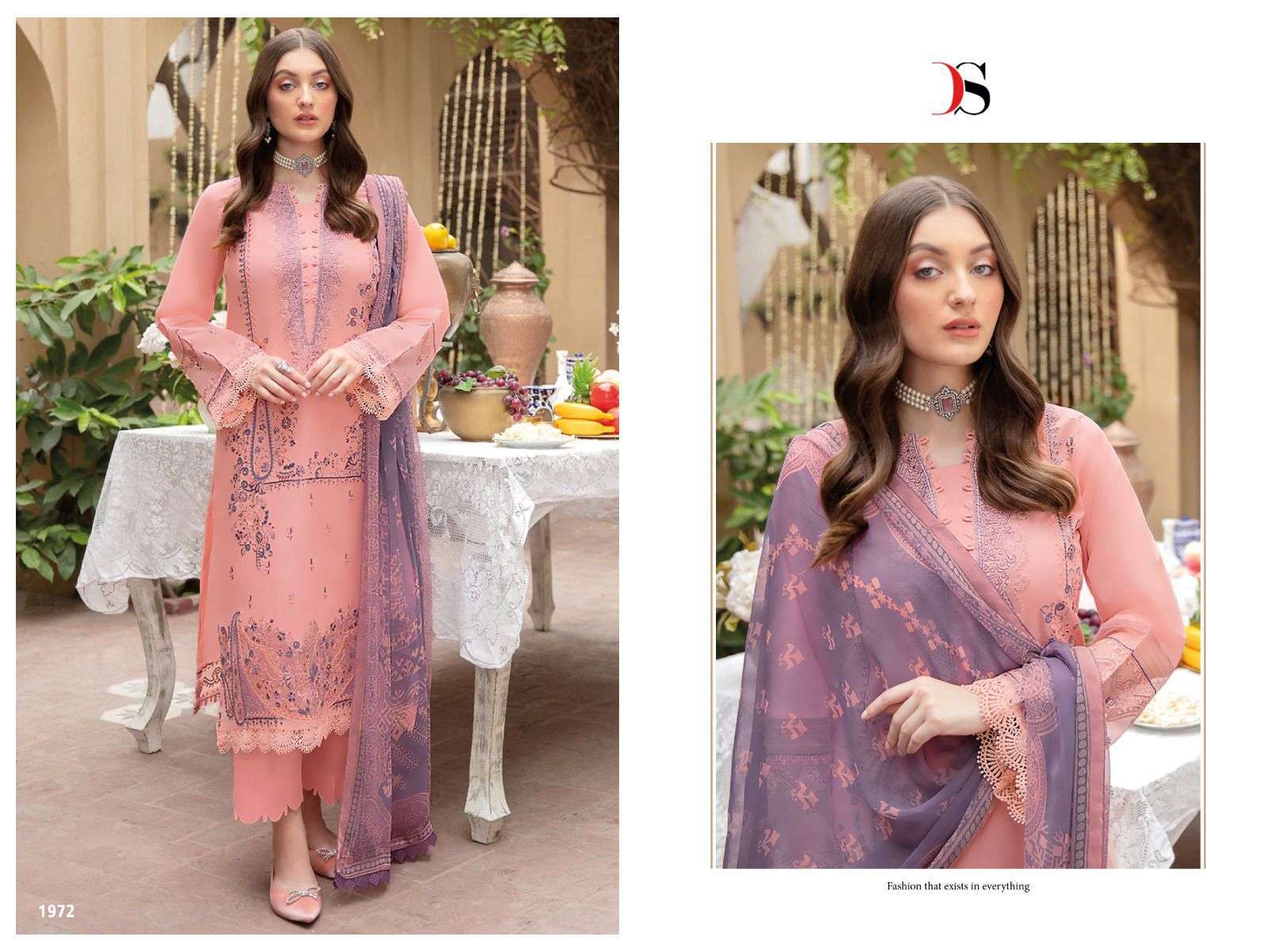 DEEPSY SUIT CHEVRON VOL 3 NX  COTTON EMBROIDERY PAKISTAI SUITS CATALOGUE 2022