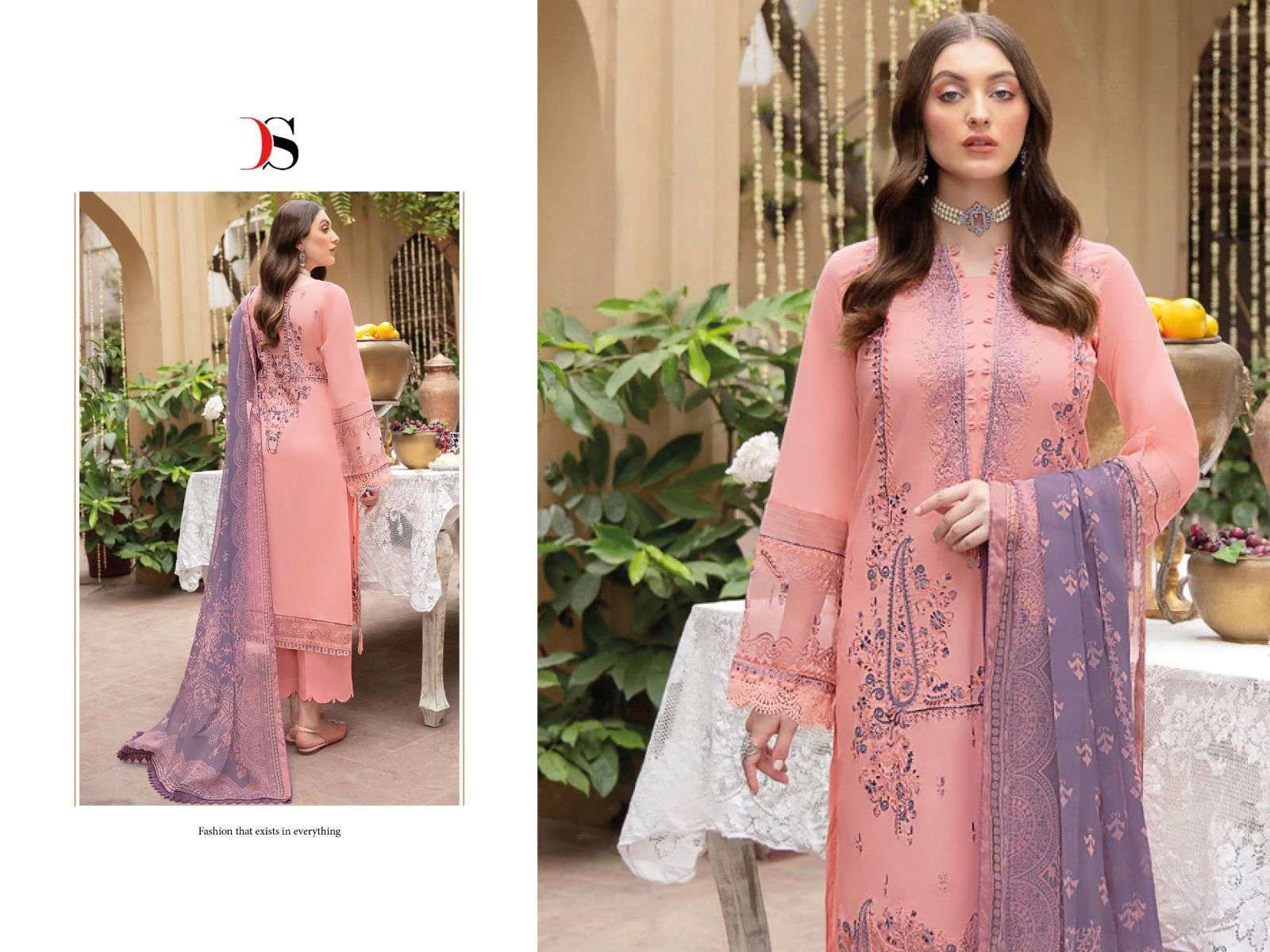 DEEPSY SUIT CHEVRON VOL 3 NX  COTTON EMBROIDERY PAKISTAI SUITS CATALOGUE 2022
