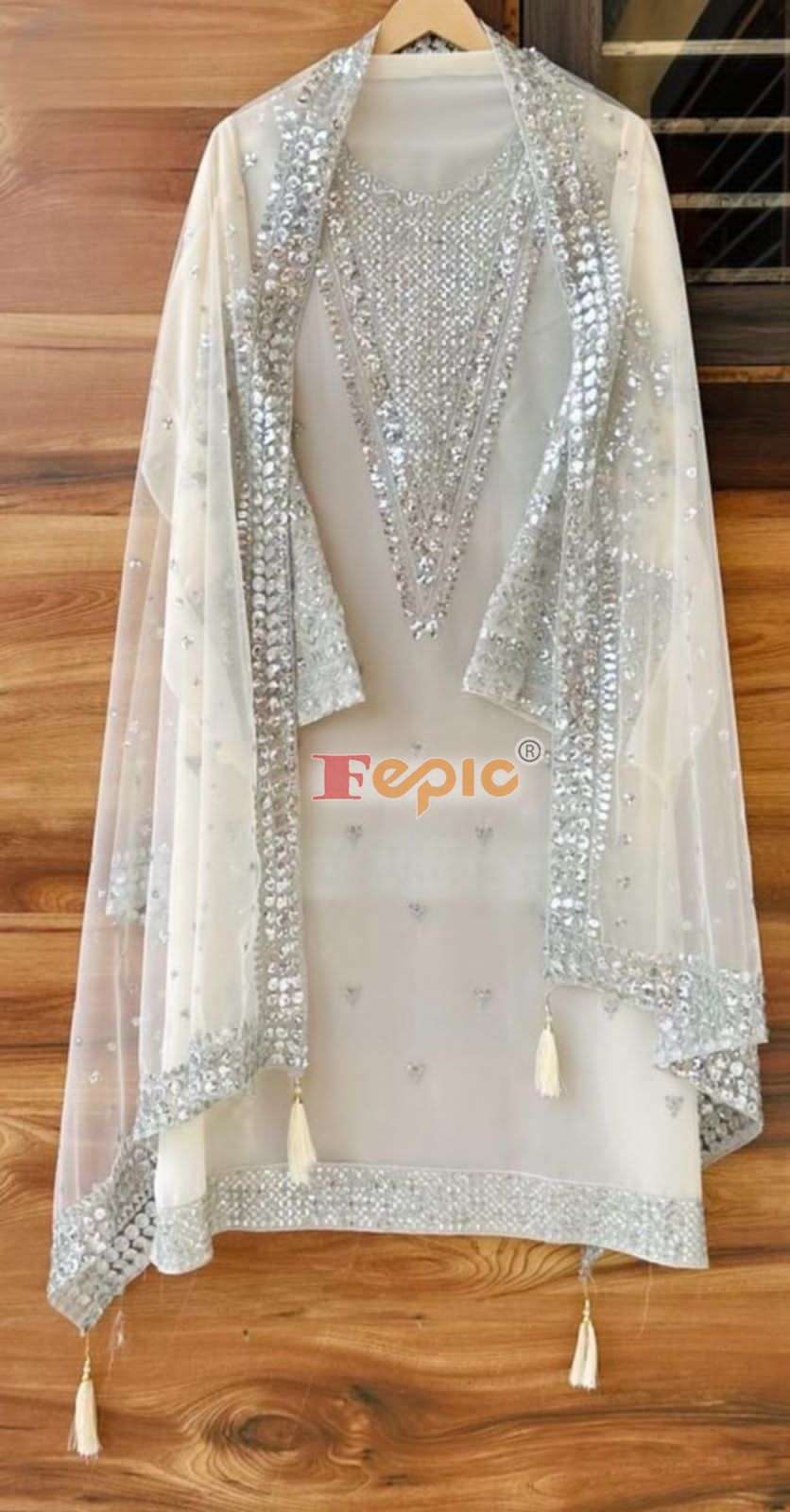 FEPIC ROSEMEEN D 5408 GEORGETTE EMBRODERY WORK PAKISTANI SUIT CATALOGUE 
