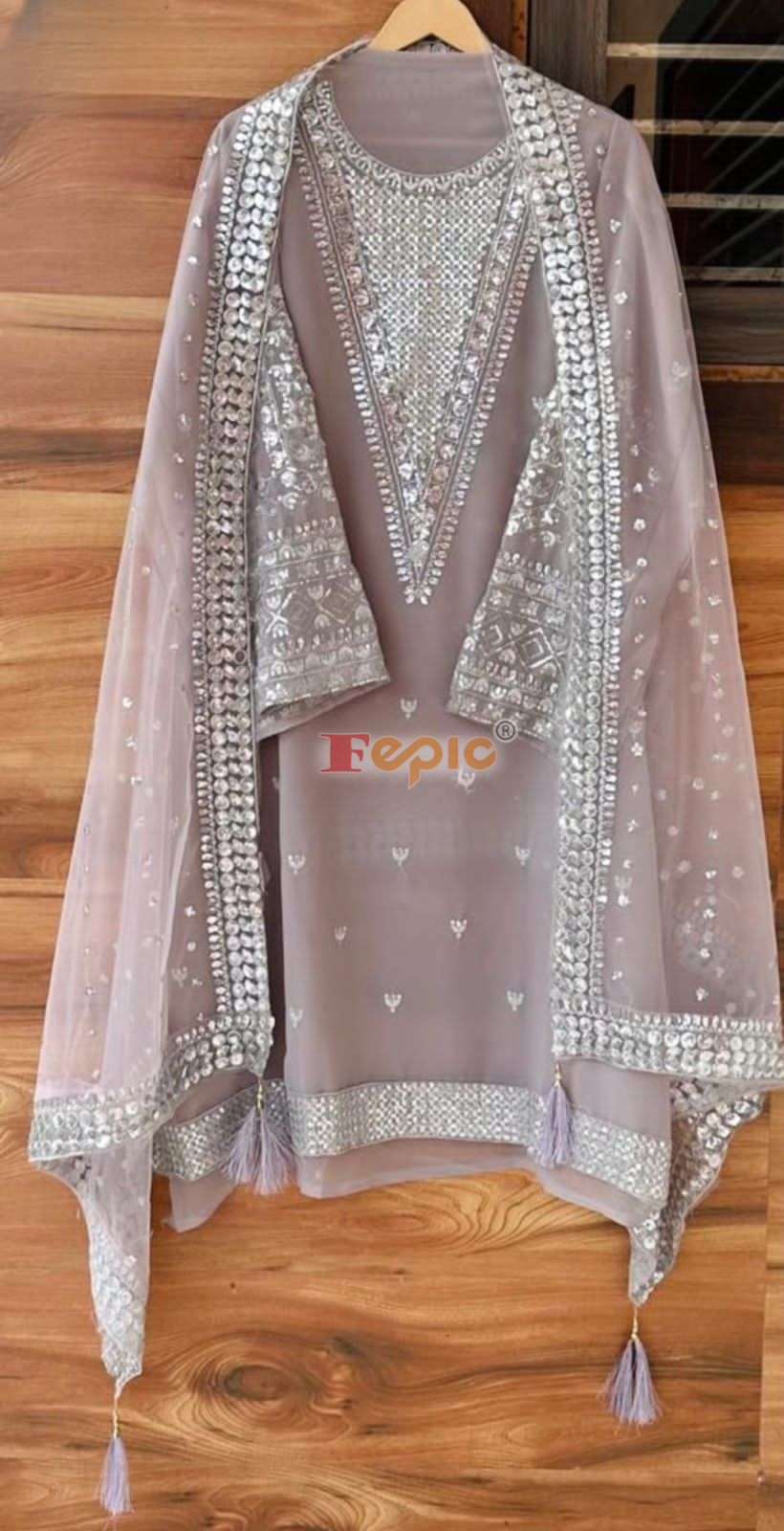 FEPIC ROSEMEEN D 5408 GEORGETTE EMBRODERY WORK PAKISTANI SUIT CATALOGUE 