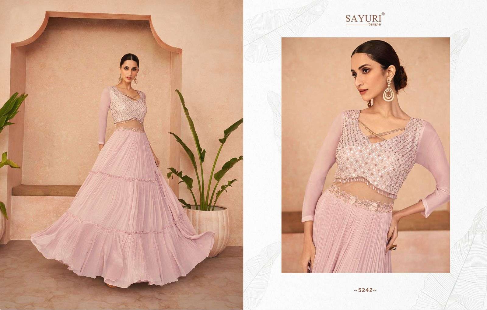 SAYURI DESIGNER TRENDY DESIGNER GEORGETTE SUITS NEW CATALOGUE