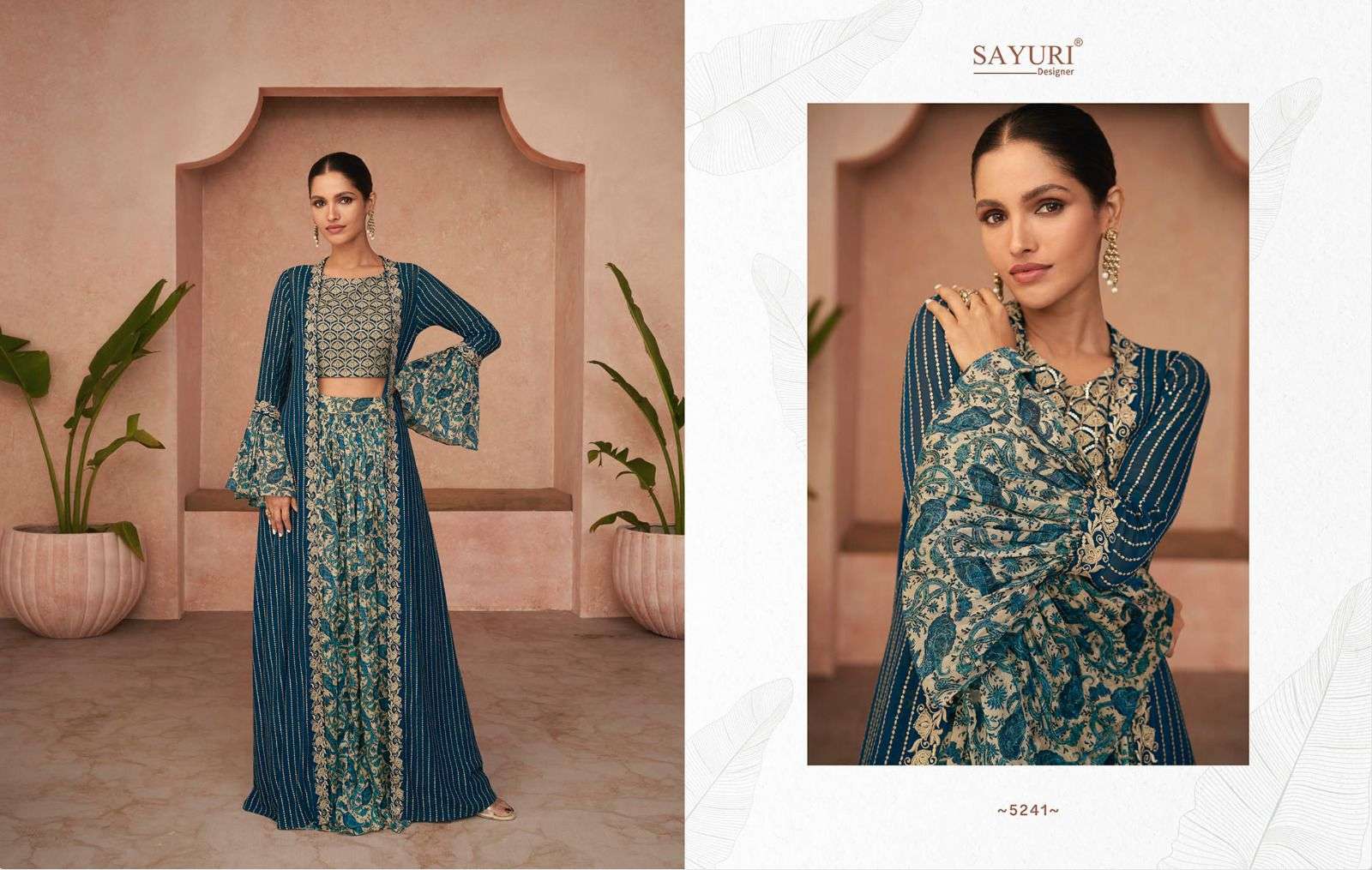 SAYURI DESIGNER TRENDY DESIGNER GEORGETTE SUITS NEW CATALOGUE