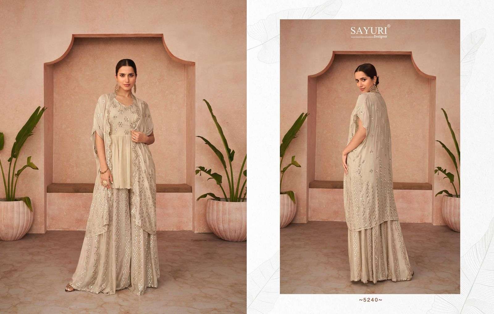 SAYURI DESIGNER TRENDY DESIGNER GEORGETTE SUITS NEW CATALOGUE