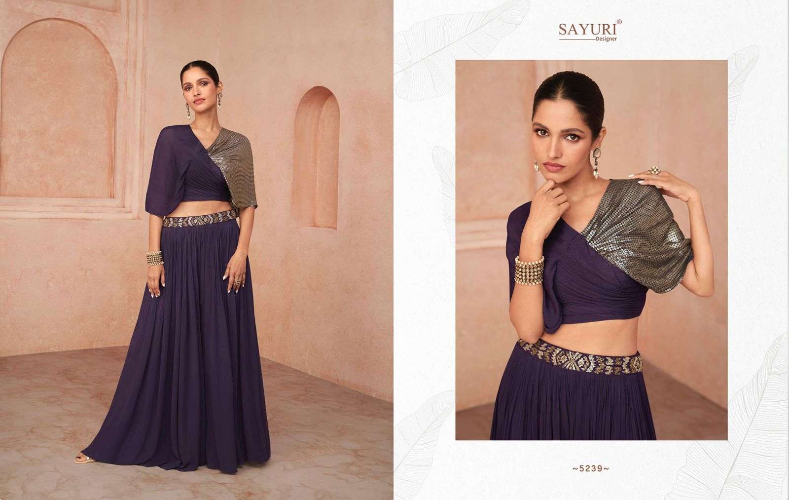 SAYURI DESIGNER TRENDY DESIGNER GEORGETTE SUITS NEW CATALOGUE