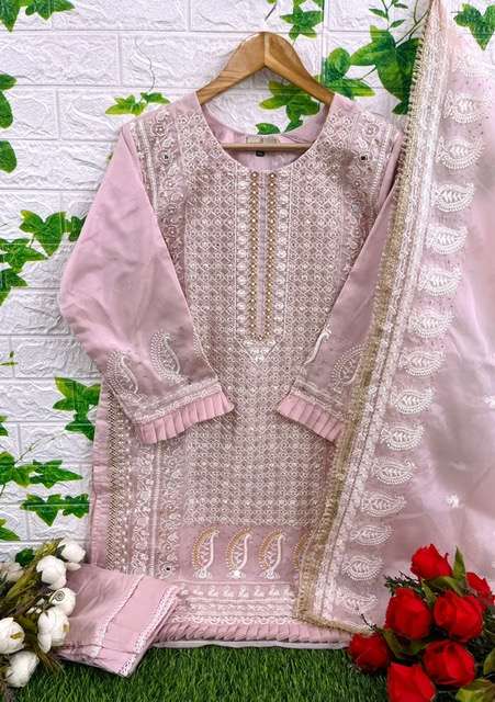 DEEPSY SUIT 330 SERIES ORGANZA KURTI PANT WITH DUPATTA NEW CATALOGUE SUPPLIER SURAT