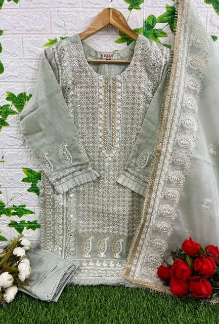 DEEPSY SUIT 330 SERIES ORGANZA KURTI PANT WITH DUPATTA NEW CATALOGUE SUPPLIER SURAT