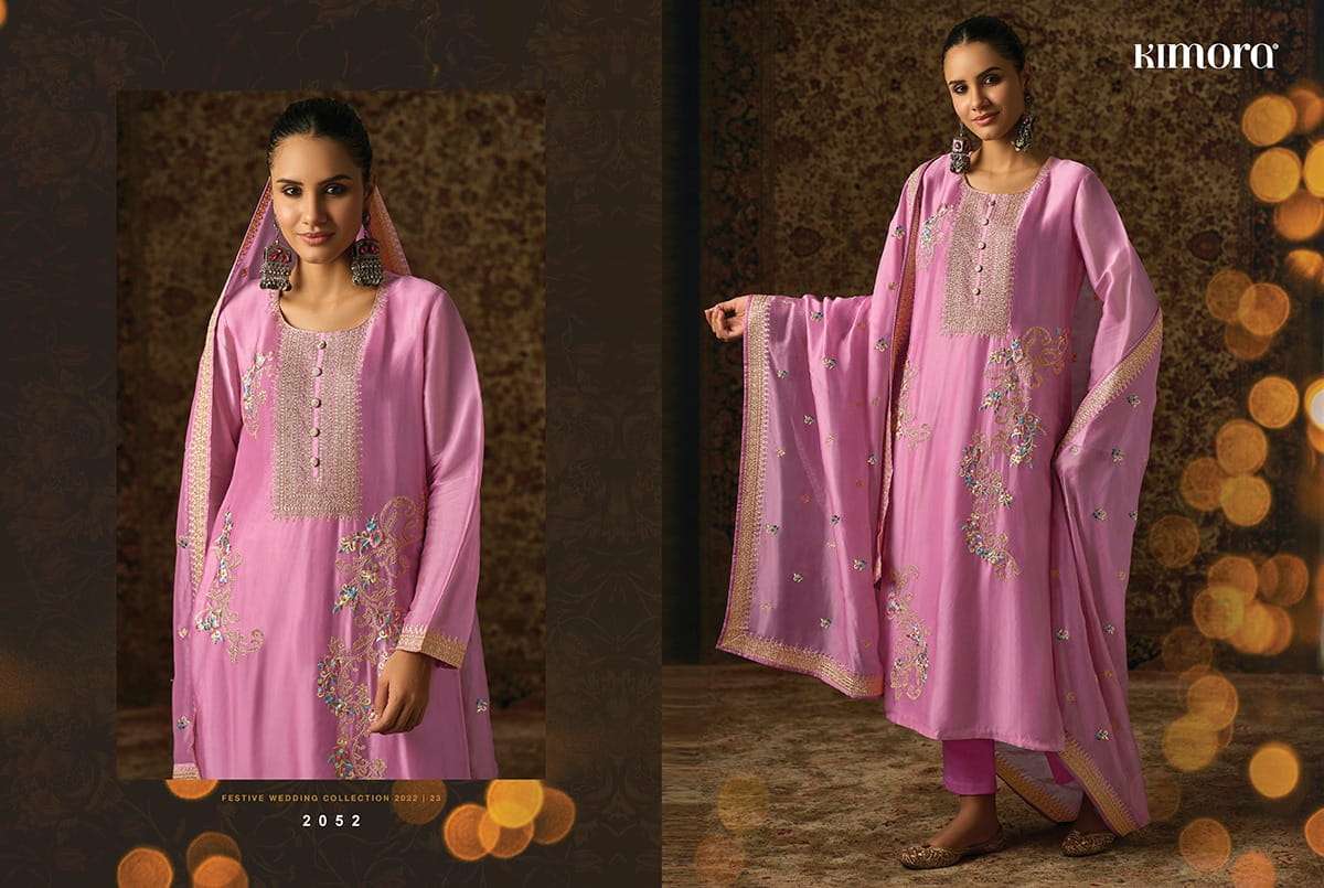 KIMORA HEER RUQSAR ORGANZA EMBROIDERY SALWAR SUITS CATALOGUE